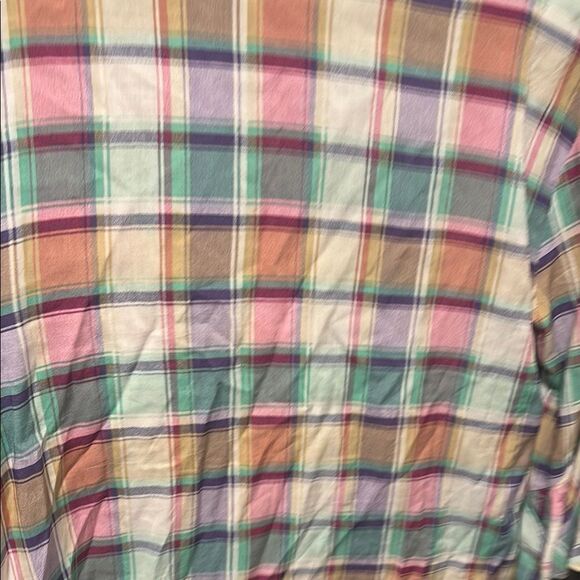 Vici spring plaid blouse- small - 🆕 Colorful Plaid Ruffle Blouse 👚 - Picture 4 of 6